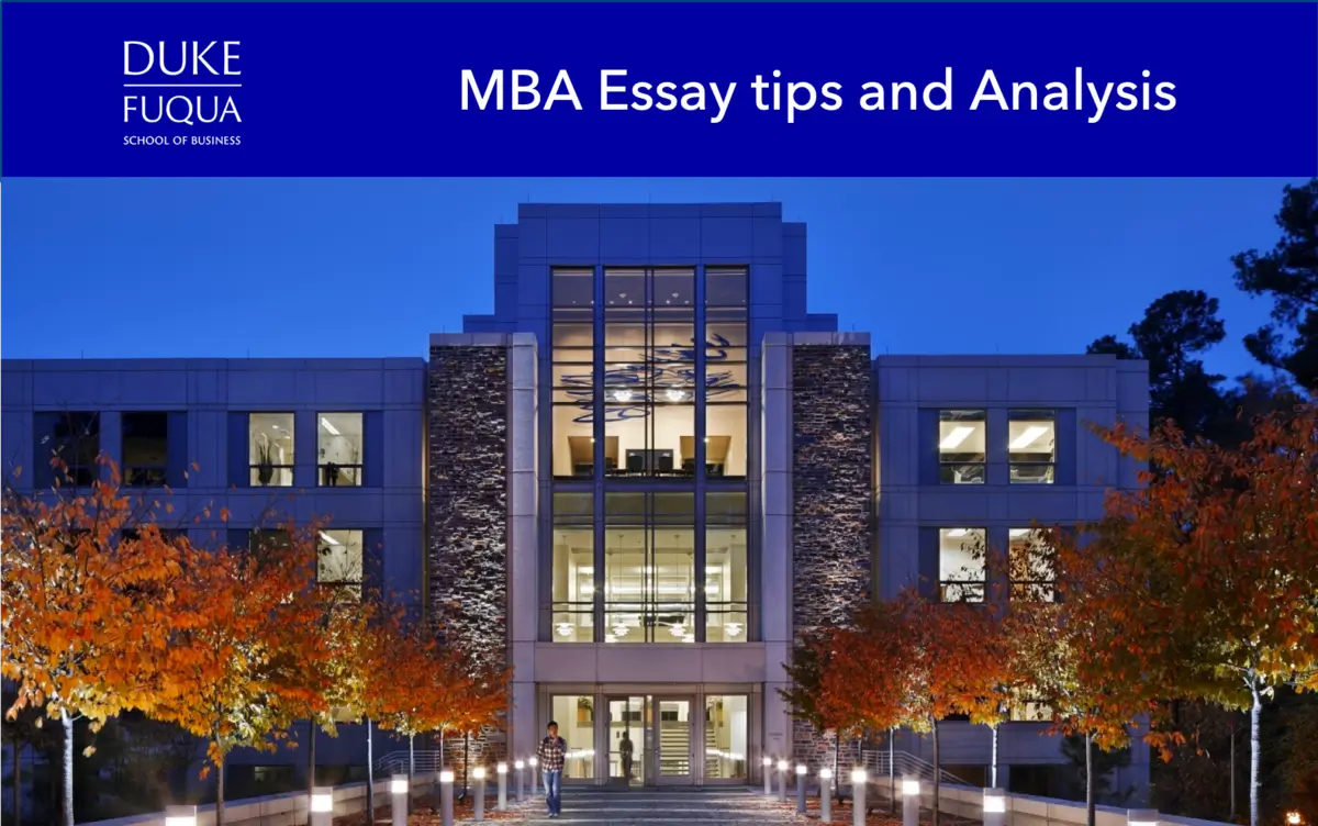 Duke Fuqua MBA essay analysis and tips