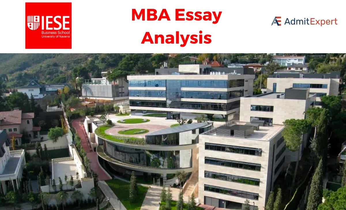 IESE MBA Essay Analysis