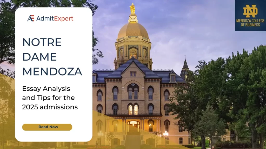 Notre Dame Mendoza MBA essay analysis